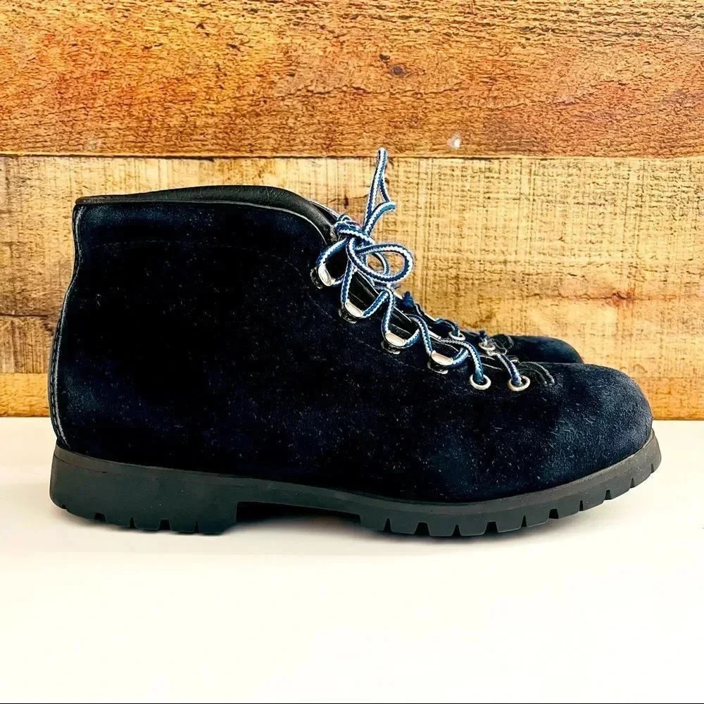 Vintage Calzaturificio The Alps Fabiano Suede Hiking Trail Mountaineering Boots